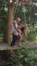 Outdoor Anal On A Swing By The River