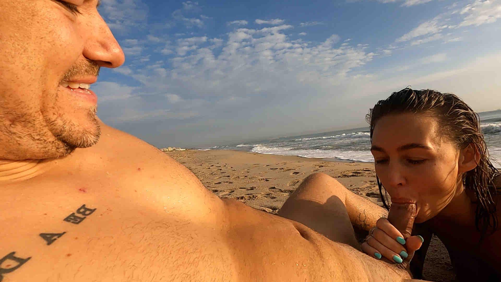 Poster for video Public BJ On The Beach